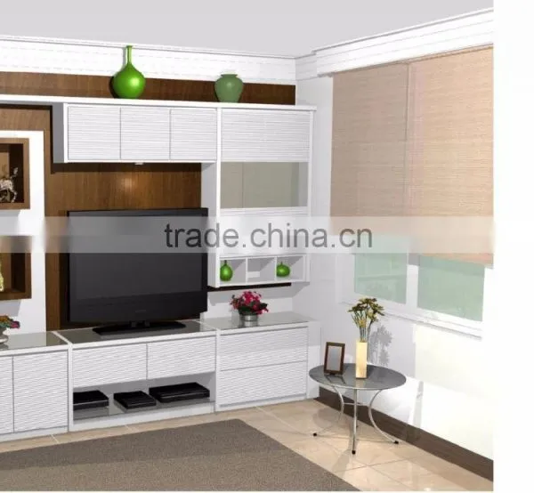 Melamine Chipboard Modern Wooden tv Hall Cabinet