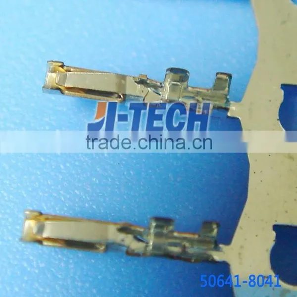 Electrical Crimp Receptacle Terminal Female Molex 50641 Series Connector 50641-8041 28-30AWG Reel Gold photo-2