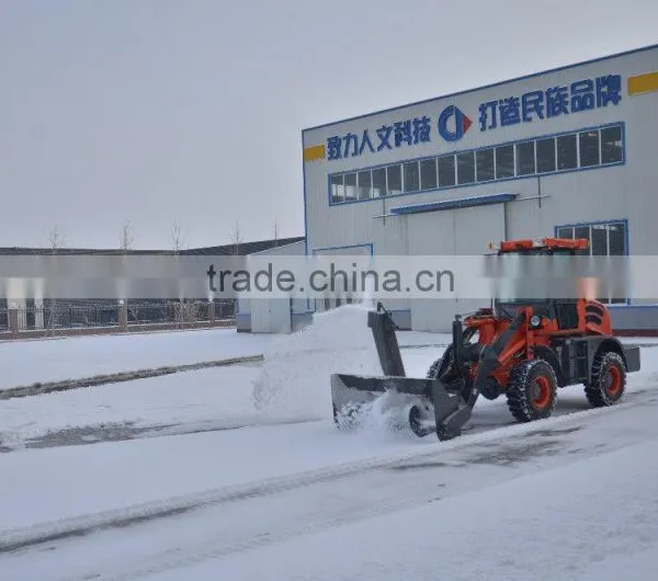 High Speed Snow Cleaning Machine ZL16 OJ16 Wheel Loader With Snow Tires photo-2