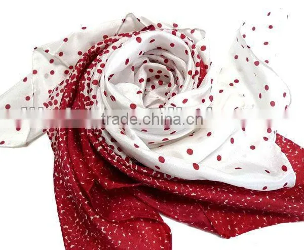 Factory Free Samples Hand Rolled Edge Silk Scarf