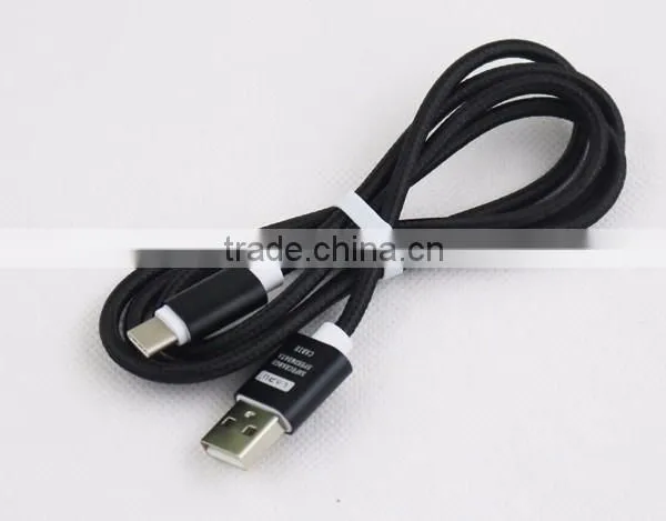 Type c Cable Metal Nylon Woven USB Cable With Blister for Huawei,ZTE,xiaomi,Lenovo,Asus photo-3