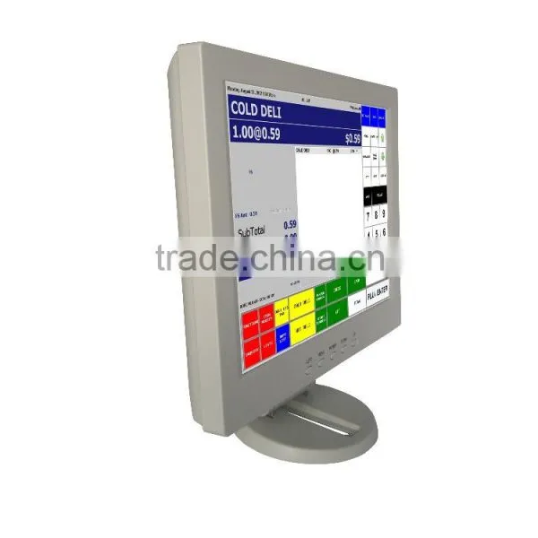 White 12" Inch Touch Screen Monitor LCD VGA photo-2