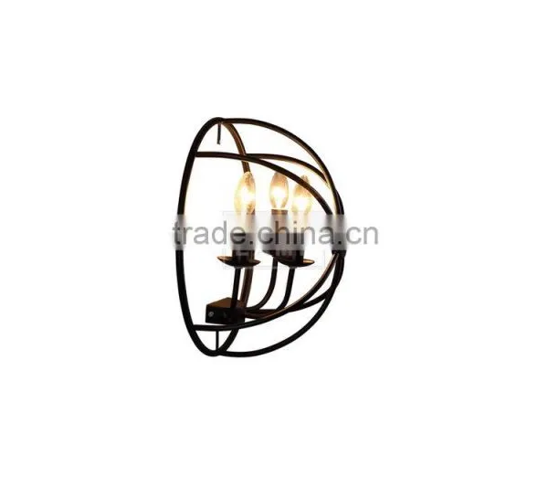 Vintage Retro Wall Sconce Metal Cage Wall Lamp Wall Mount photo-5