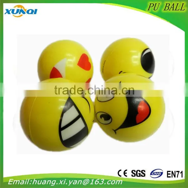 Face One Side Children Toy Balls Soft Anti Stress Ball,PU Foam Ball photo-2