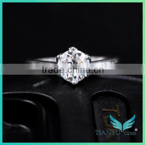 Moissanite Girdlestone Customized 14k Gold 1 Carat 9 Hearts & Flower Forever One Forever Brilliant Moissanite Rings photo-3
