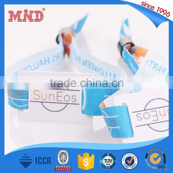 MDWW04 ISO14443A 13.56MHz Woven RFID Wristband/Custom Wristlets/bracelet for Festival photo-4