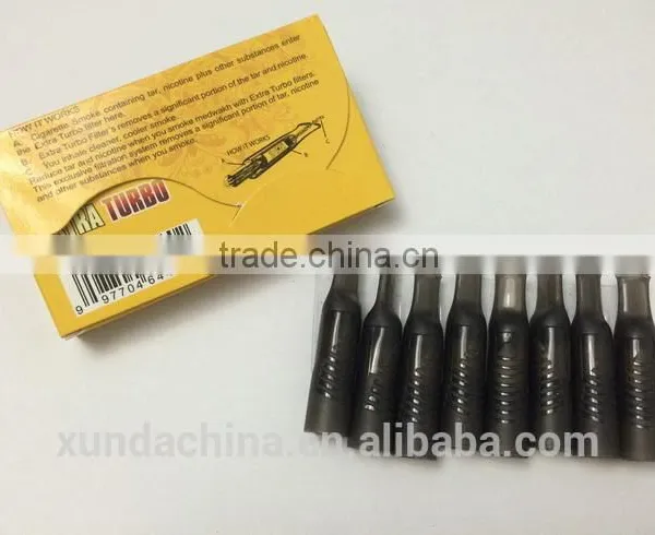 Cigarette Filter Extra Turbo Yellow Package 3 in 1 Cigarette Holder Plastic Black photo-2