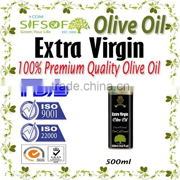 Premium Quality Extra Virgin Olive Oil. Pure Natural Olive Oil With ISO9001 Certification. 500 ml Metallic Tin photo-2