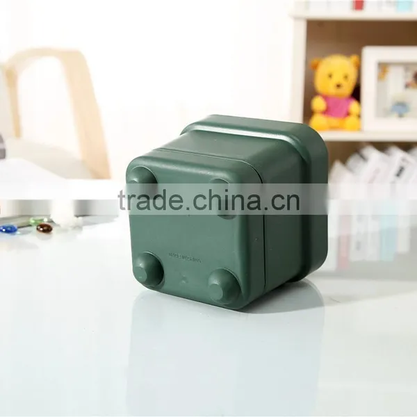 Dark Green Square Plastic Flower Pot for Vegatables photo-3