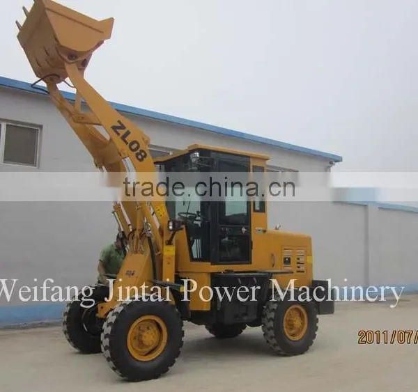 China 800kg Wheel Loader, Small Wheel Loader With Snow Blade photo-1