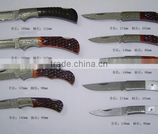 DS-1003 Pakistan Damascus Steel Tactical Folding Knife photo-6