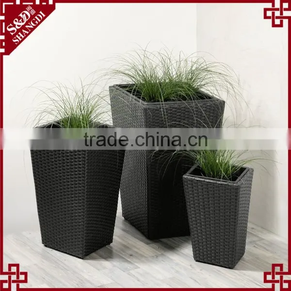 High Quality Resin Rattan 3-pc Planter Molds for Sale photo-2