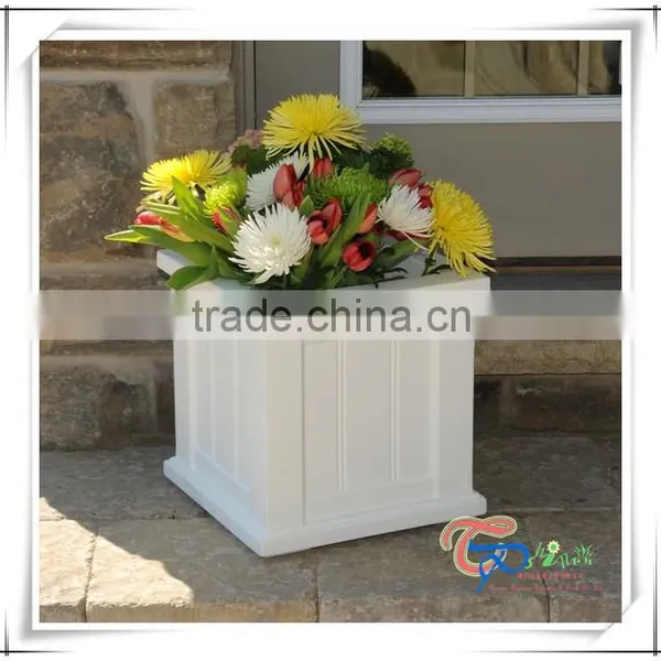 Fiberglass Outdoor Decorative Patio Planter Balcony Flower Pot photo-4