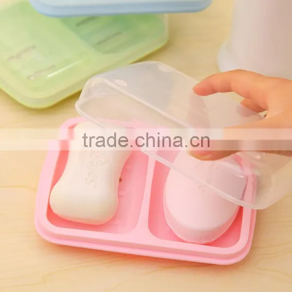 Q080 Fashion Household Wholesale Home East Plastic Soap Dish photo-2