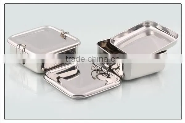Stainless Steel Lunch Box - Square Shape photo-2