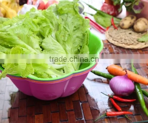 Hot Bsale Plastic 8 Sides Vegetable Fruit Washing Storage Basket for Daily Life photo-3