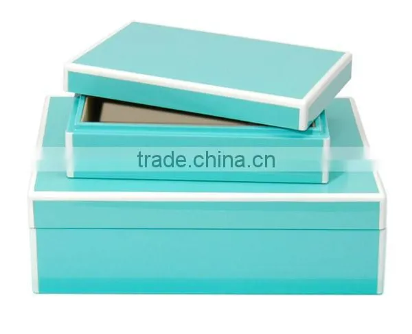 Shiny Turquoise Lacquer Box Vietnam photo-4