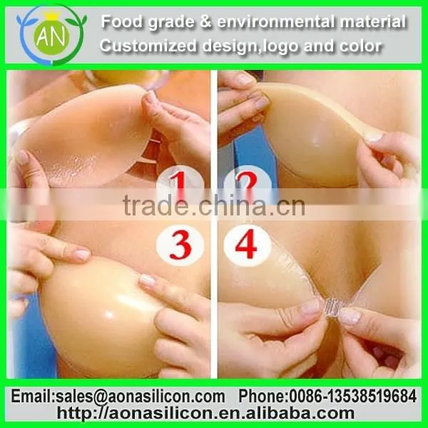 Original Looks Magic Invisible Inserts Padded Adhesive Sexy Silicone Bra for Breast Enhance photo-2