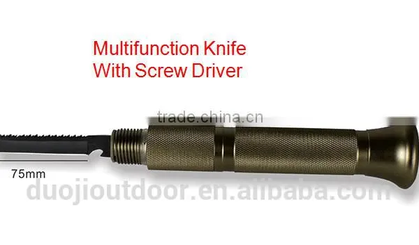 Heavy Duty Outdoor Emergency Survival Gear With Hoel Tactical Knife and Fire Starter photo-5