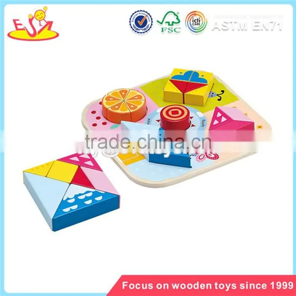 Wholesale Colorful Wooden Stacking Blocks Toy Beautiful Toddler Wooden Stacking Blocks Toy W13E001 photo-5
