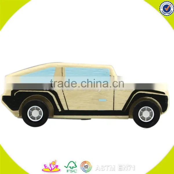 Wholesale Cheap Baby Wooden Open Car Toy Cool Kids Mini Wooden Open Car Toy W04A028 photo-5