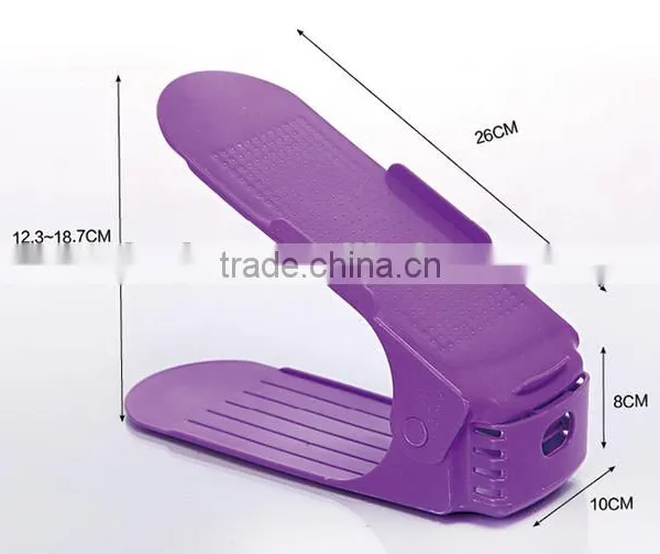 Creative Household Products Plastic Adjustable Shoe Racks photo-6