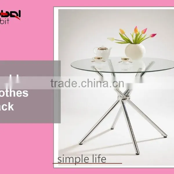 Living Room Furniture Metal Frame Square End Glass Coffee Table photo-4