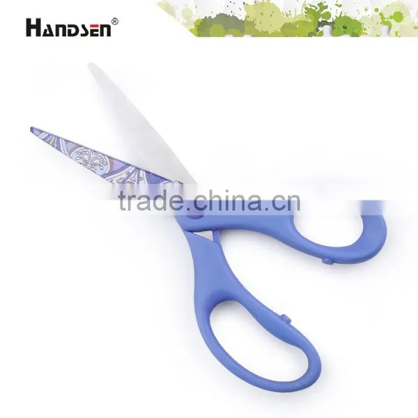6-1/2" Plastic Handle Printing Coated Scissors photo-2
