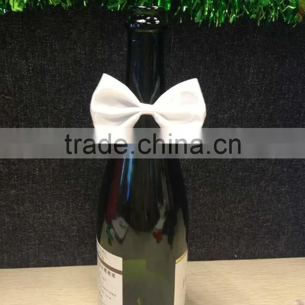MSD 1-1/2" 38mm Satin Ribbon Pre-made Bow for Wine Bottle photo-2