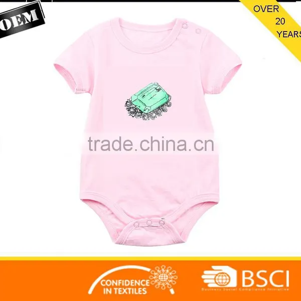 Newborn Baby Infant Cotton Romper With Printing photo-5