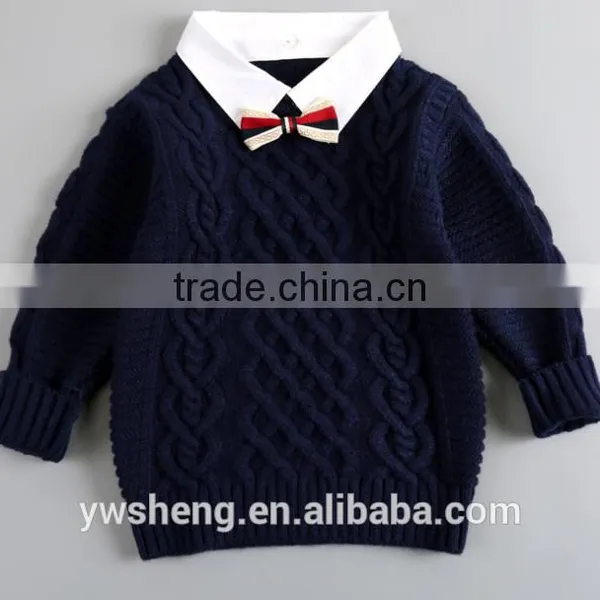 Latest New Design Baby Boy Cashmere Knitted Sweater photo-4