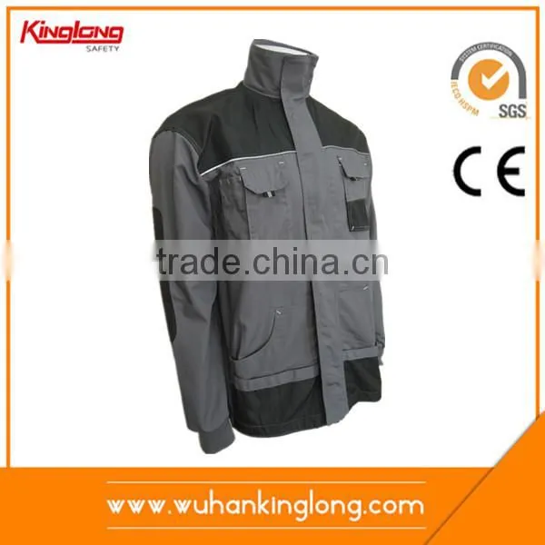 100%Cotton Twill Jackets Khaki and Black Workwear Clothing photo-3