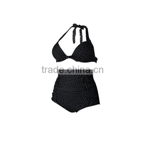 Hot Sexy High Waist Dot Sling Woman Swimwear photo-3