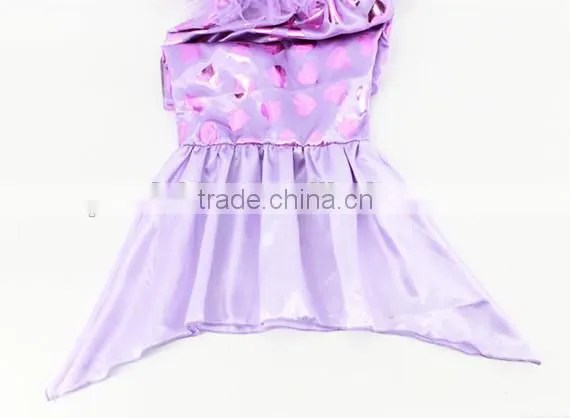 Mermaid Tails for Swimming Purple Fish Scale Mermaid Swimsuits Bathing Suit With Monofin photo-4