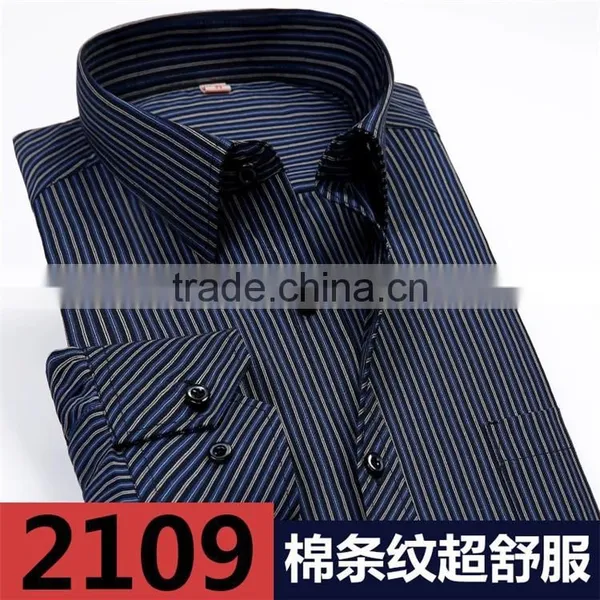 Long Sleeve Latest Luxury Design Men's Formal Business Dress Shirt Manufacture in China photo-4