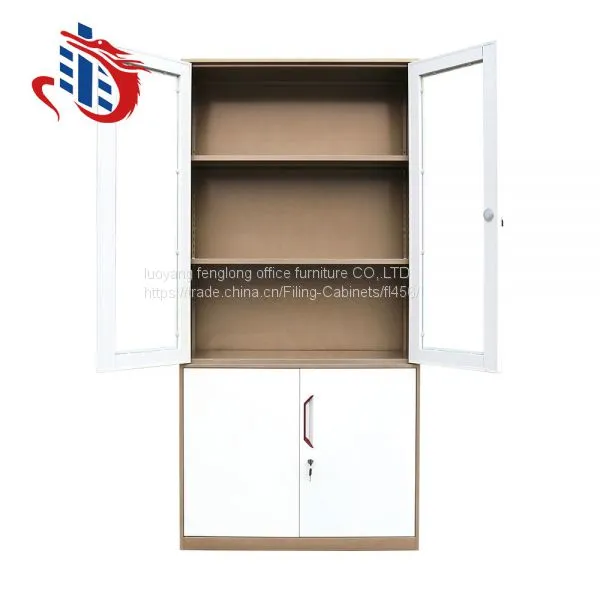 Steel Gym Furniture 4 Door 2 Tier Clothes Storage Sports Used Golf Locker Cabinet photo-3