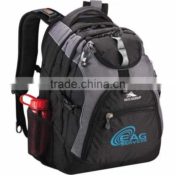 High Sierra Access 17" Computer Backpack - Built-in Padded Laptop Sleeve With Zippered Pocket on Back and Comes With Your Logo photo-3
