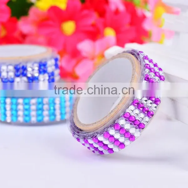 Acrylic Rhinestone With Adhesive Stickers Tape for Diy Scrapbooking photo-3
