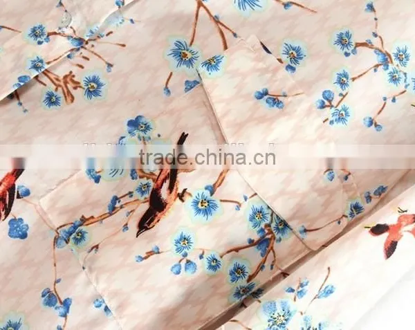 Fashion Ladies Blouse,bird Printing Woman Shirt/women Colthing Long Sleeve photo-5