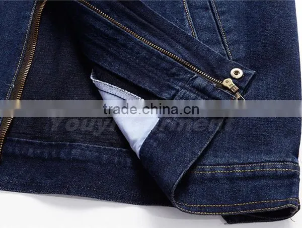Thicken 100% Cotton Jeans Overall Work Jacket photo-5