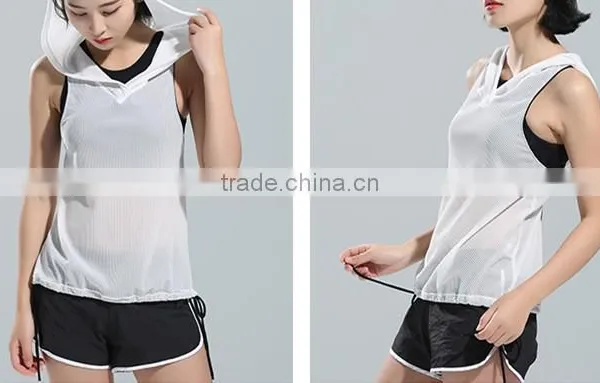 Factory Wholesale Custom Hot Sale Sleeveless Gym Vest Womens Yoga Tank photo-5