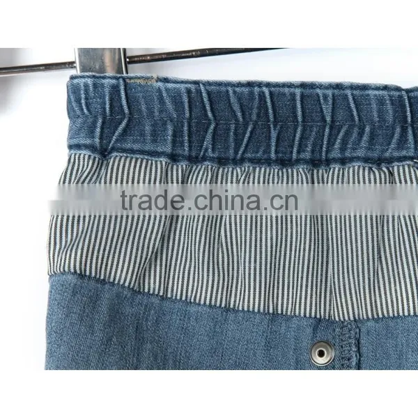 OEM Service Fashion Wholesale Printed Breathable Brand Blue Kid Jean for Summer photo-6