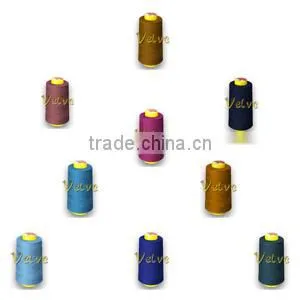 402 80% Cotton Wrapped 20% Polyester Sewing Thread for Post Dyed Garments photo-2