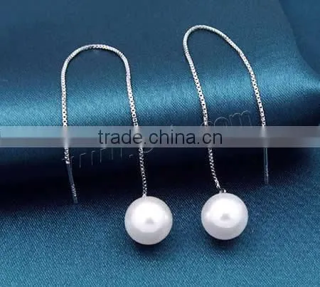 2015 Gets.com Brass Clear Cubic Zircon Earrings