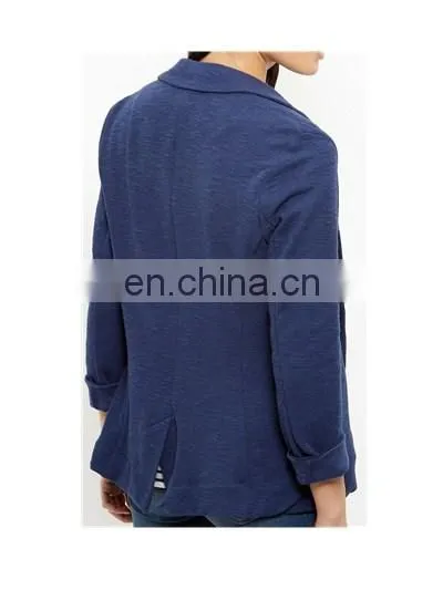 Ladies Formal Soft Feeling Lapel Blazer With One Button photo-4