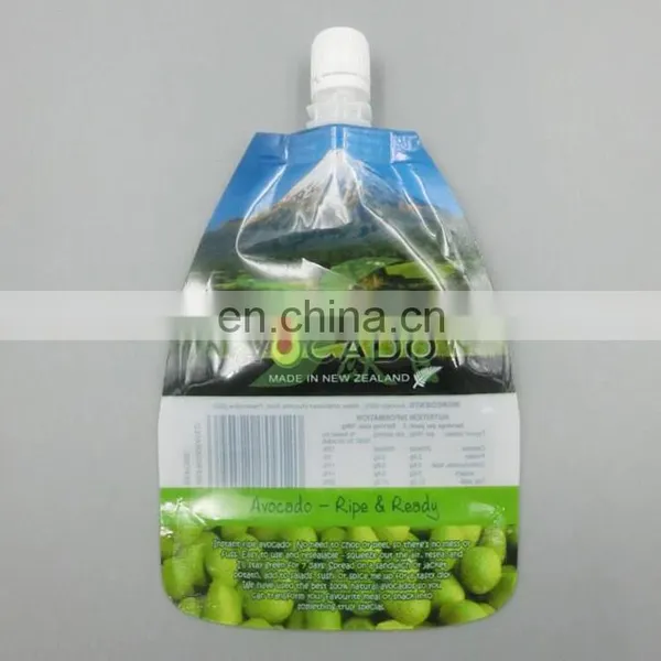 Factory Manufacture Customized Stand up Plastic Printing Packaging Pouch, Stand up Spout Pouch for Drinks/water/liquid photo-3
