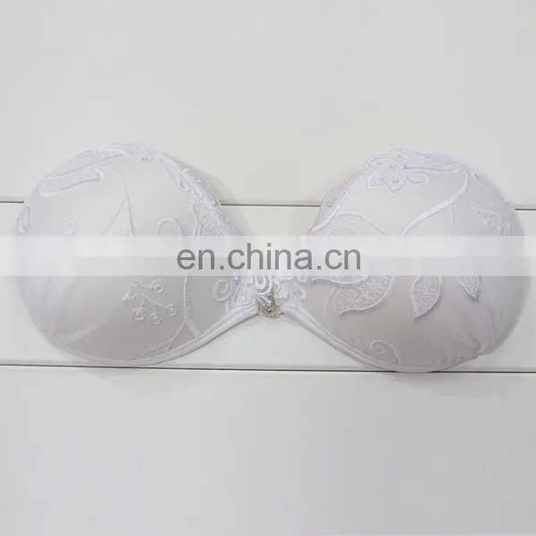 ES6627 Golden Wholesale Fashion Sexy Lace Invisible Push up Silicone Free Bra photo-2