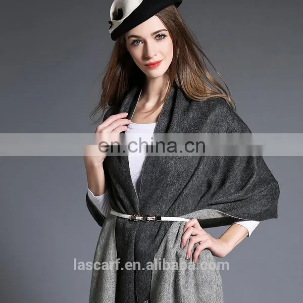 Wholesal Higher Quality 100% Cashmere Scarf Pashmina Grey