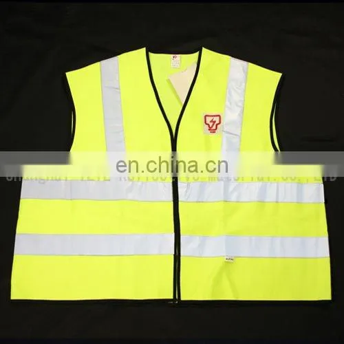 New High Visibility Warning Security Working Surveyor Safety Vest 100% Cotton Protective Safety Vest With Reflective Tape photo-3