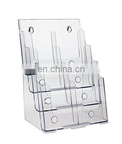 Cheap Clear Acrylic Stand Brochure Holder Whosesales photo-2